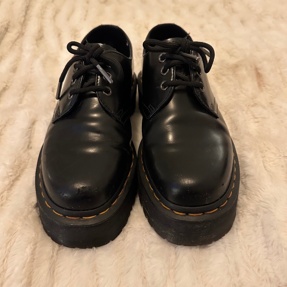 Dr. Martens 1461 Smooth Leather Platform Shoes